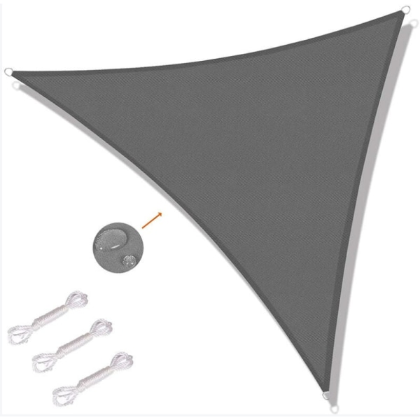 Triangulärt Shade Segel 4 x 4 x 4 m - UV-skyddad Shade Duk för