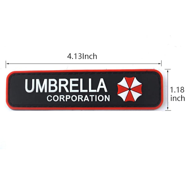 2 stk. Resident Evil Umbrella Corporation PVC-patch-badges-emblem