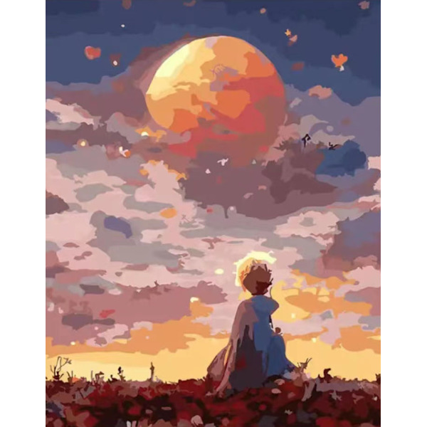 30x40CM Käsintehty 5D Art Diamond Painting - Pikku Prinssi 4#