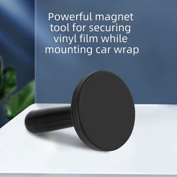 8 stk Bilmagnet Bil Vinyl Holder Bil Wrap Sort Gripper Magnet
