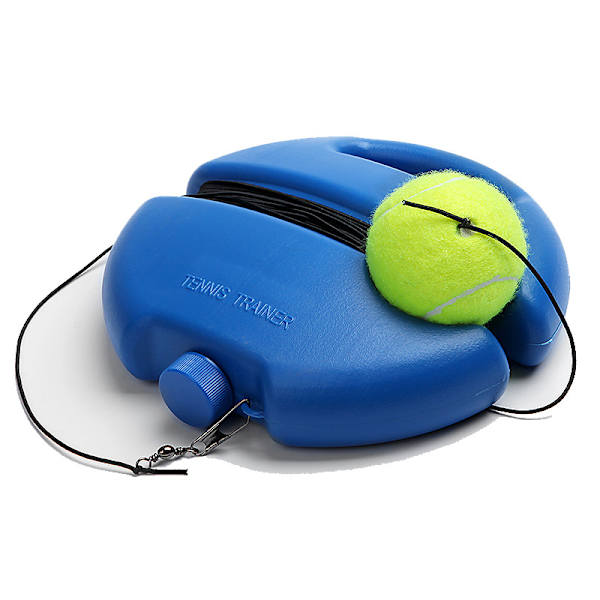 Tennisvalmentaja ja 1 rebound-pallo, tennis harjoitus rebound p