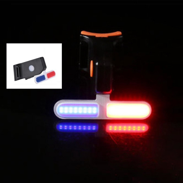Superlys lyssterk LED-sykkellys, frontlykt, baklykt, baklys for landevei