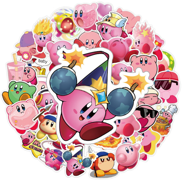 50 stk. Kirby DIY kreative klistermærker