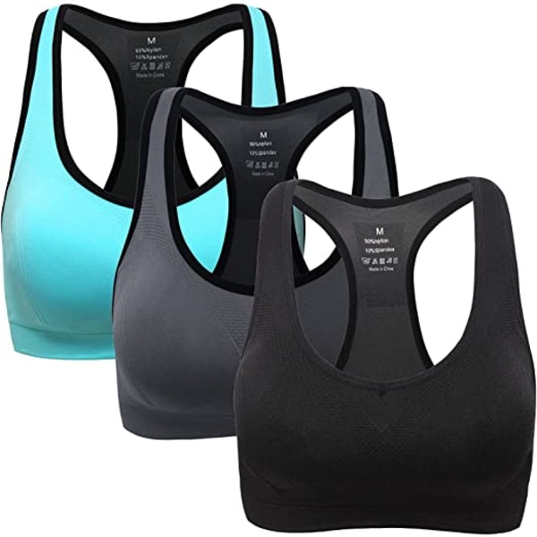 （S）3pcs Women Sports Bra Lingerie Daily Wireless Brassiere