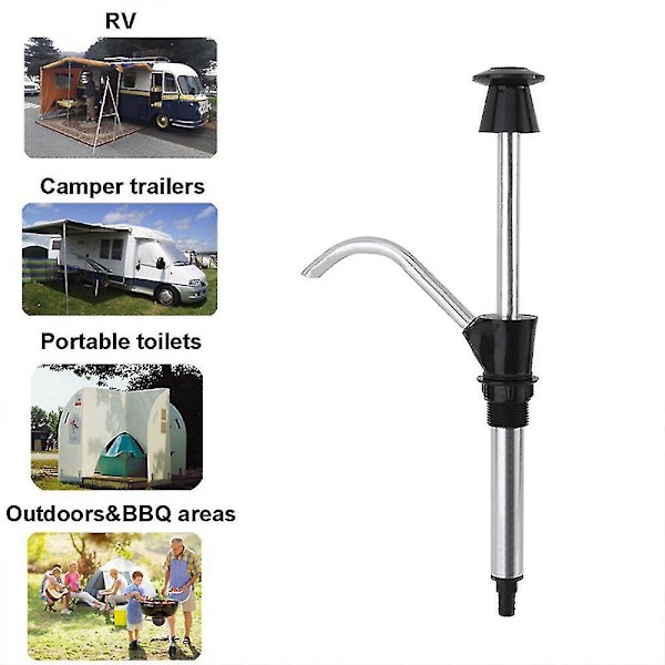 Vask Vand Håndpumpe Caravan Trailer Camper Båd Autocamper Køretøj