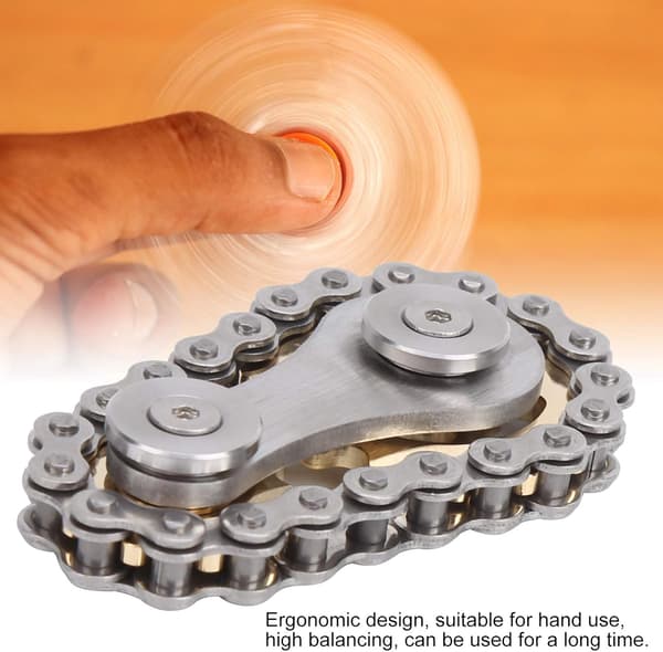 Finger Gyroskop, Rustfrit Stål Gear Finger Gyroskop Legetøj Dec