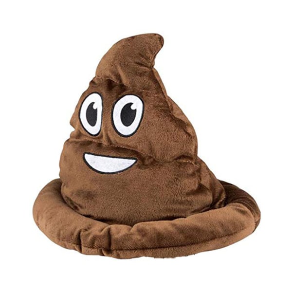 Nyhet Brun Emoticon Poop Hat