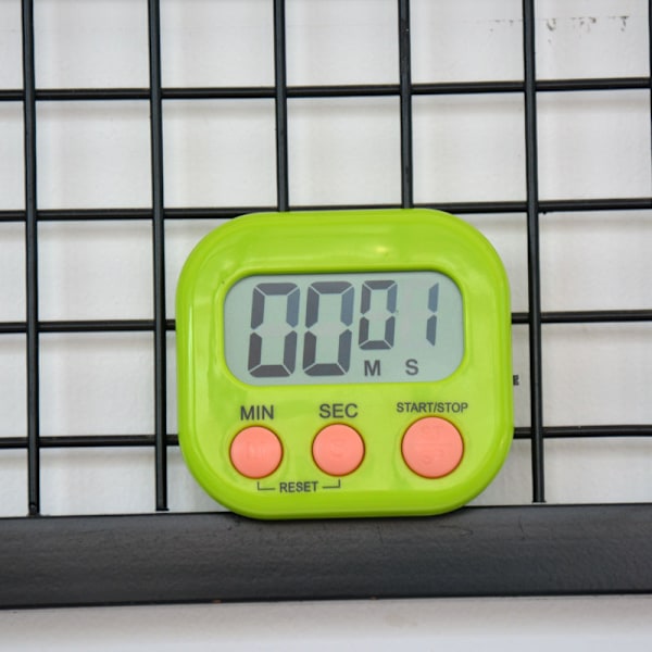Set med 2 blå digitala kökstimers, stora siffror, högt alarm, Ea