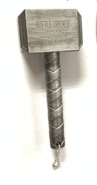 Morsom hammer av Thor formet ølflaskeåpner, korketrekker Bevera