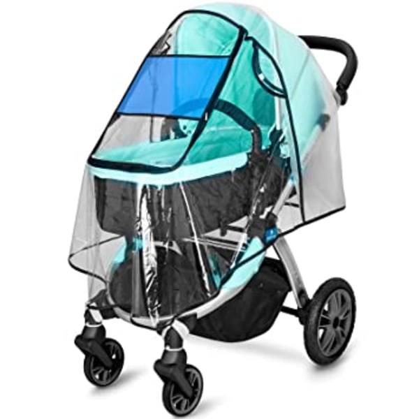 Stroller Rain Cover and Baby Stroller Mosquito Net(2-Piece Set),