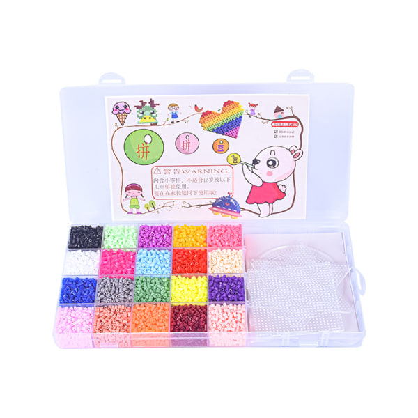 20 färger spell böna mall set barn DIY pussel leksak badkar