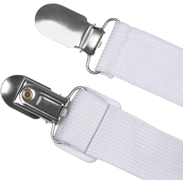12 stk. montert lakenstrekker, justerbare lakenstropper elastisk annonse