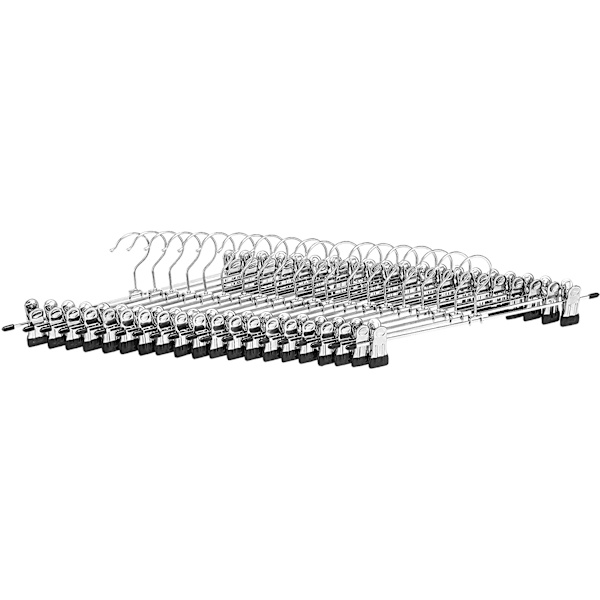 Basics Metallbyxor och kjolhängare med klämmor - 10-pack