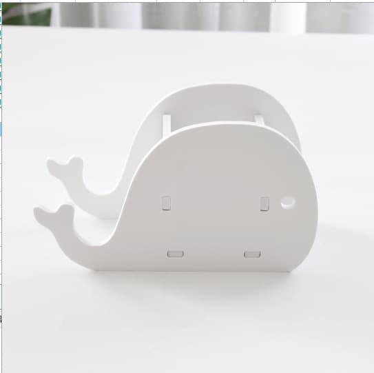 Träelefant Kontorsmaterial Organisatör (Vit), Söt Elefant