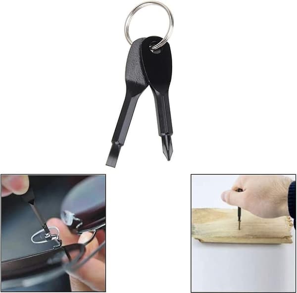 Nøkkelring skrutrekkersett i rustfritt stål