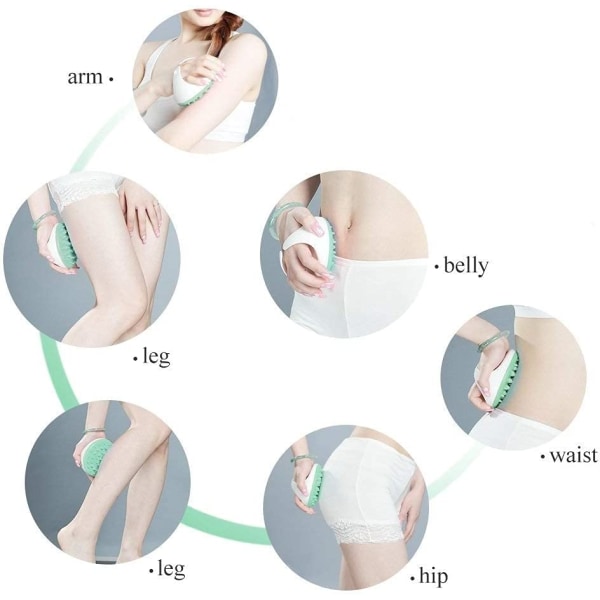 Body Brush Massager Anti Cellulite Slanking Avslappende Scrub Myk