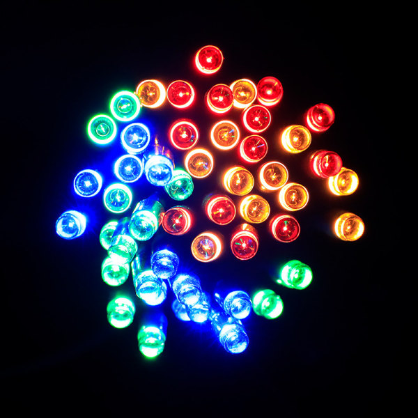 Solenergi Fairy Lights med 200 flerfarvede LED'er (72,17 fod)