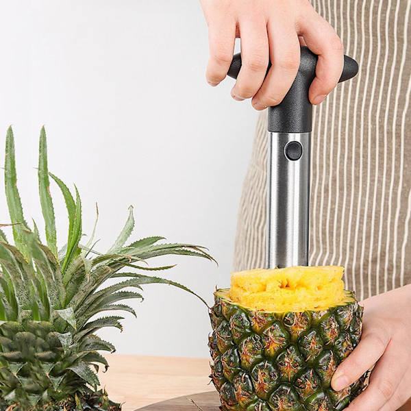 Ananas Skærer, 1 Stykke Rustfrit Stål 3 i 1 Ananas Skærer