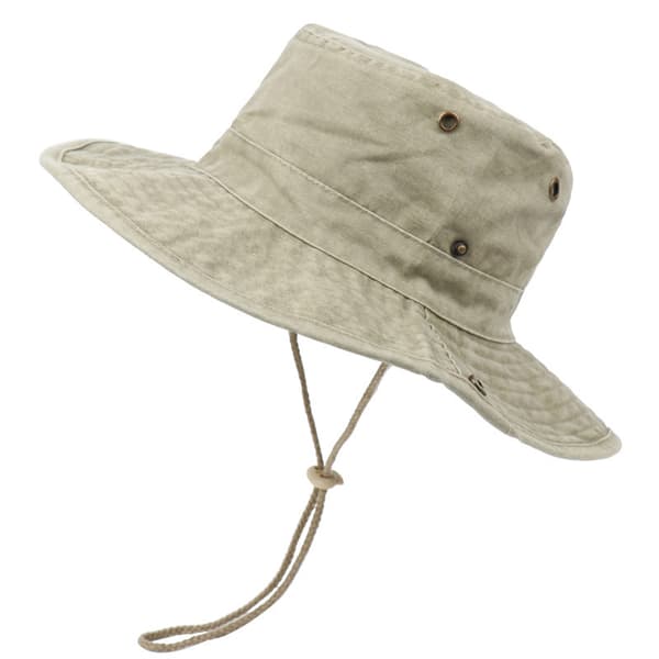 Unisex bøttehatt i vasket bomull
