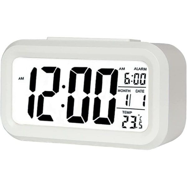 Digital väckarklocka, LED-väckarklocka med temperatur, snooze-funktion