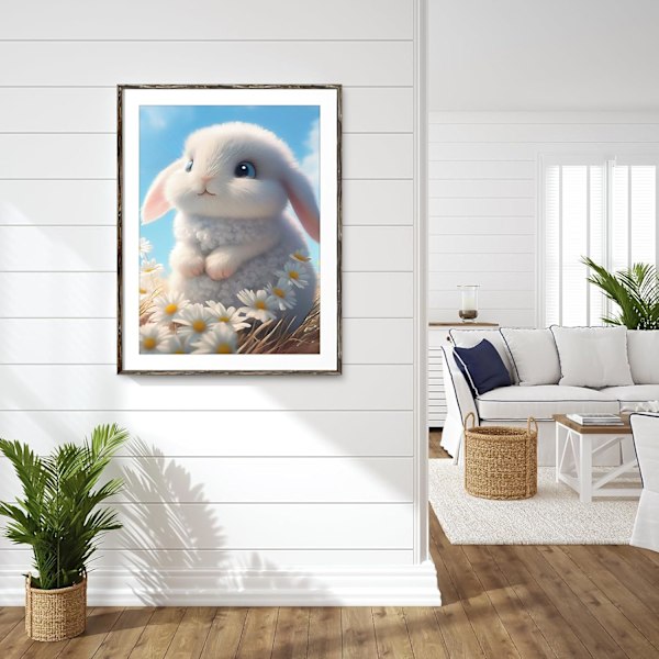Pääsiäinen, 5D-timanttimaalaussarjat Eläin Kaniini, 30x40 cm (tyyli 11)