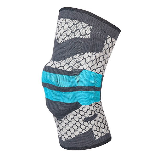 Sport Knäskydd Fjäder Silikon Leggings Med Knäskydd Blå