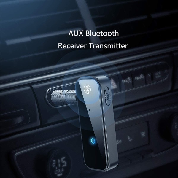 En svart Bluetooth-lydadapter ，Bluetooth-lydmottaker for
