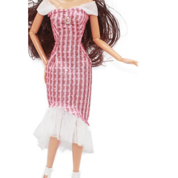 4 stykker 30cm Barbie dukke kjole kjole kjole jakkesæt lille dr
