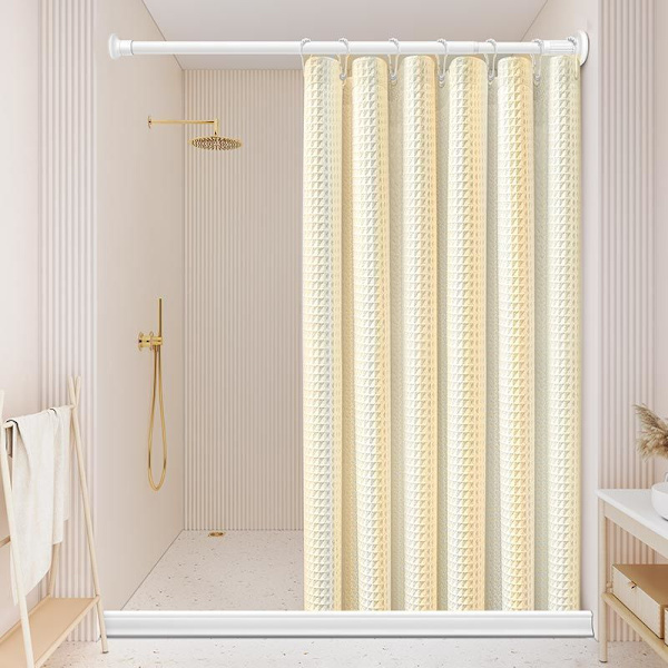 120*180cm tykk jacquard vaffel baderom dusjforheng gratis