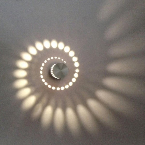 LED Innendørs Vegglampe Moderne Effekt 3W Varm Hvit Aluminium Dekor
