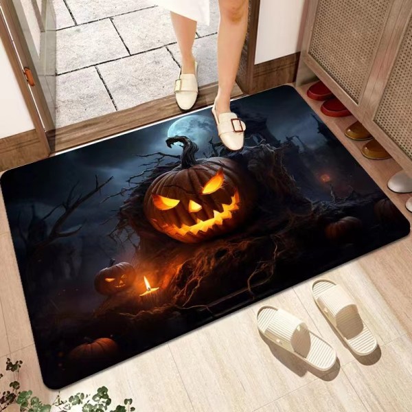 60x40cm cm Halloween Dørmatte for innendørs og utendørs, Funny Welcom