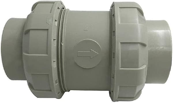 Diameter（40mm）vanntett Lmell grå inline tilbakeslagsventil for washi