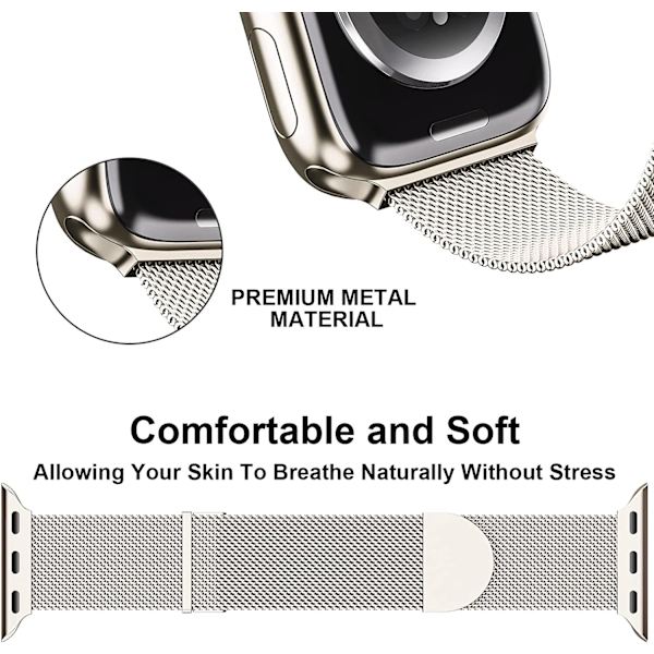 Rannekkeet yhteensopivat Apple Watch -hihnan kanssa 42/44/45 mm naisille ja