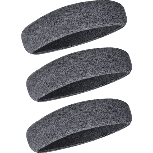 3 delar sportpannband för män och kvinnor, halkfri elastisk H