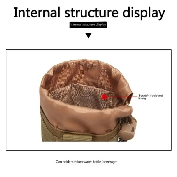 Utomhus mugghållare, khaki, 1 styck
