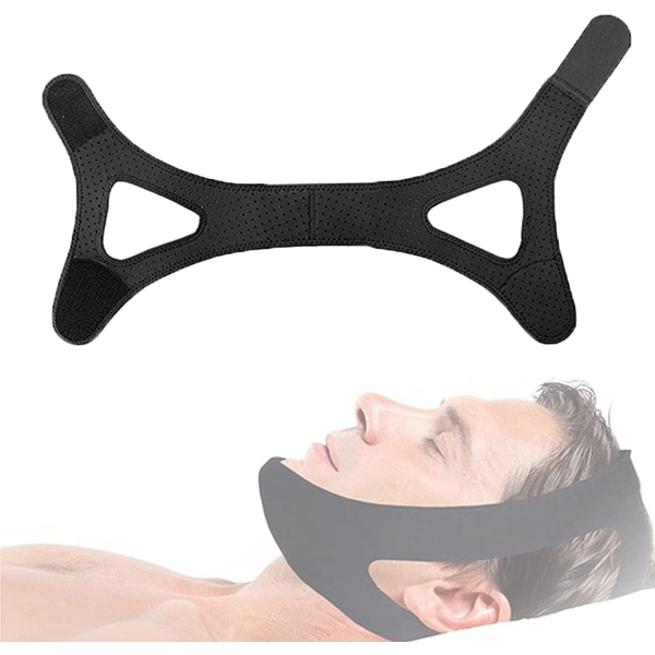 Adjustable Anti Snore Chin Strap, Black Anti Snore Strap, for Me