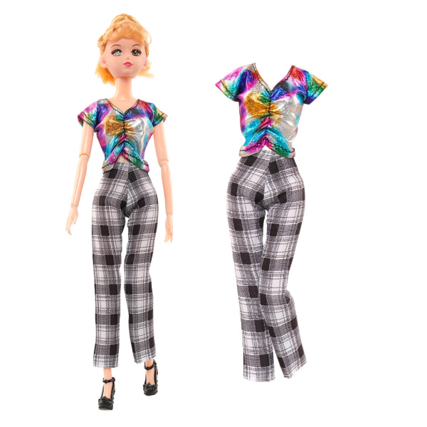 12 st paket 30cm dockkläder Barbie docka kläder Tjej