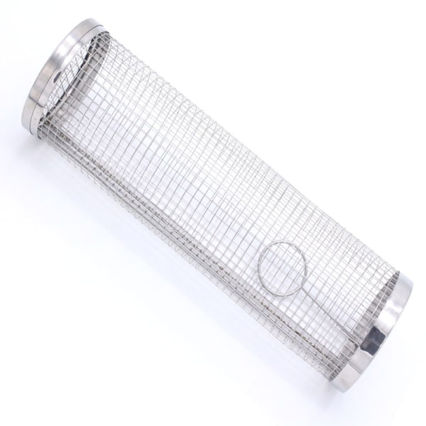 2 stk. 20 cm rustfrit stål, net grillkurv
