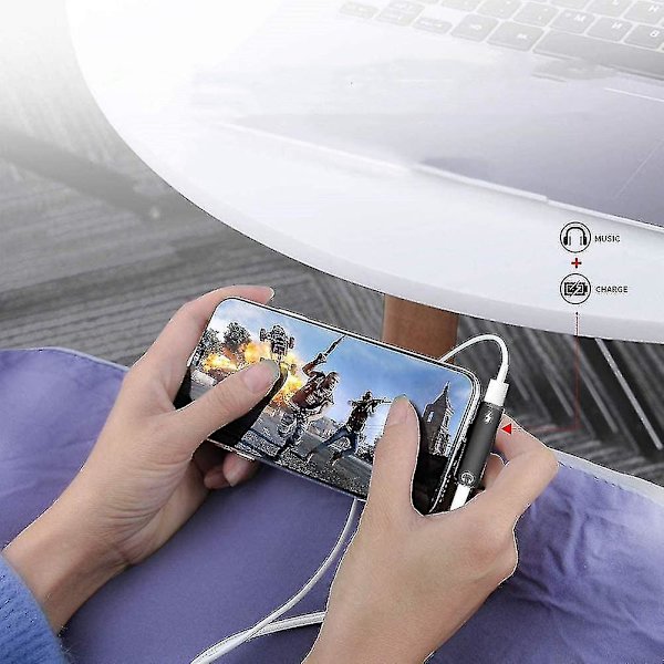 Kuulokeliitäntäsovitinsovitin Splitter Lightning Splitter Audio Adap
