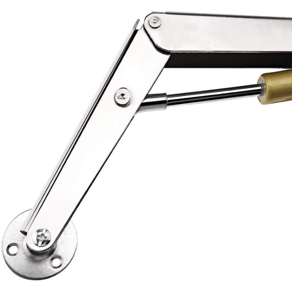 2-pack kallvalsad stålskåpsgasfjäder, 200N hydraulisk gasdämpare, leksakslådslock för skåpdörr (silver)