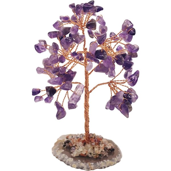 Violetti Kristallirahapuu Chakrahoitoon Feng Shui Onni Go