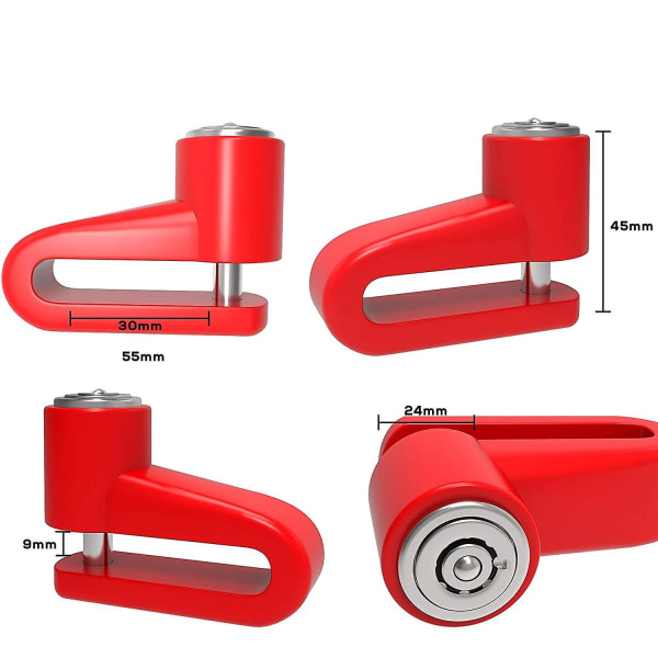 Lås - Heavy Duty Block Stöldskydd Skivbroms Rotor Hjul Lo