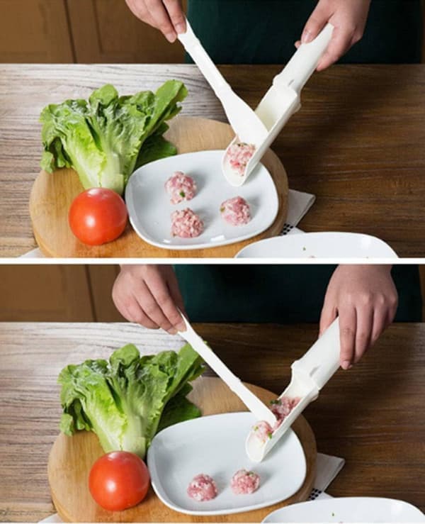 Kök Kreativa Köttbullar Fiskbollar Maker Processor Skrapa Wh