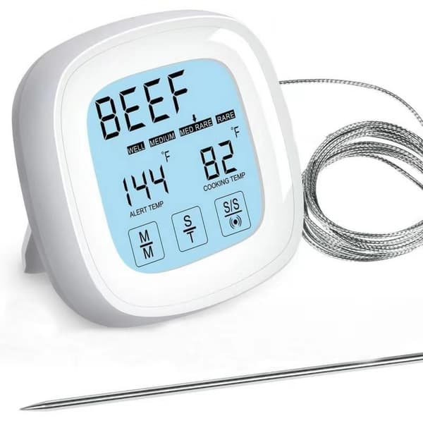 Bærbar Touchscreen Digitalt Madlavningstermometer til Kød