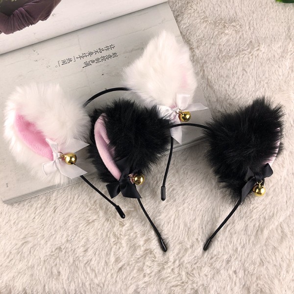 Two, Cat Ear Pandebånd Katte Pandebånd Kostume Hårtilbehør til W