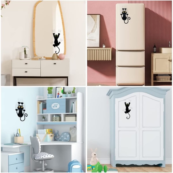 Katt Bilstickers, 2 Stykker Søte Katt Bilsticker Morsomme Bilstickers