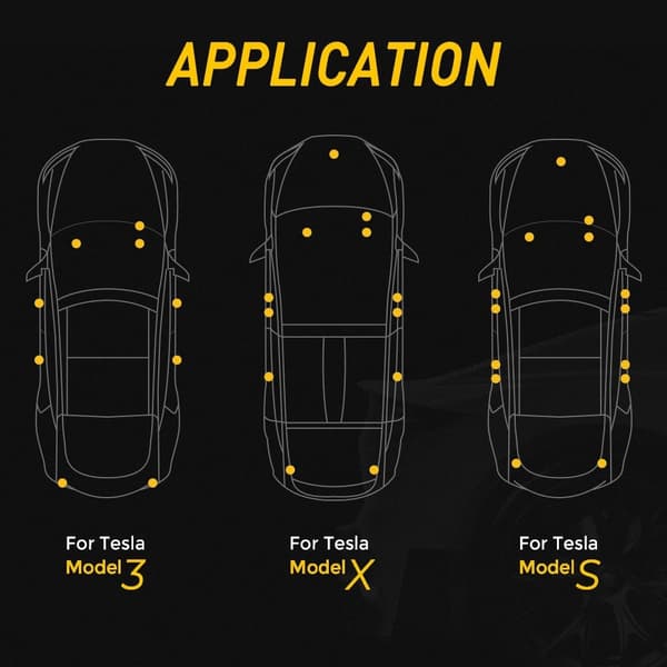 2 st Tesla dörr välkomstlampa modell 3 X