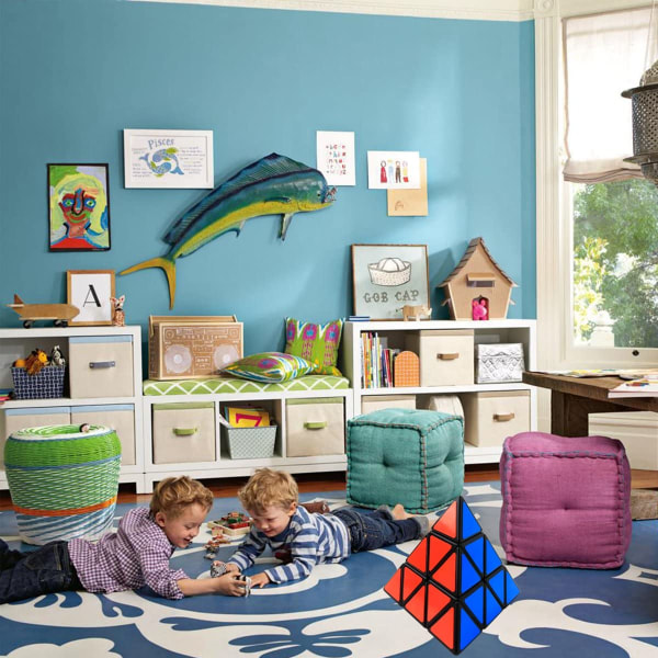Kube Triangle Cube, Puzzle Pyramid Magic Cube 3x3 Sticker Cube P