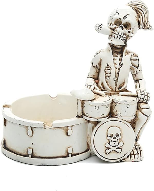 Original Ashtray, Push Ashtray, Skull Decoration, Crane Decorati