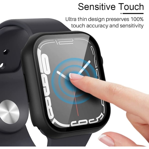2-pak hårdt etui designet til Apple Watch Series 7/8 45mm
